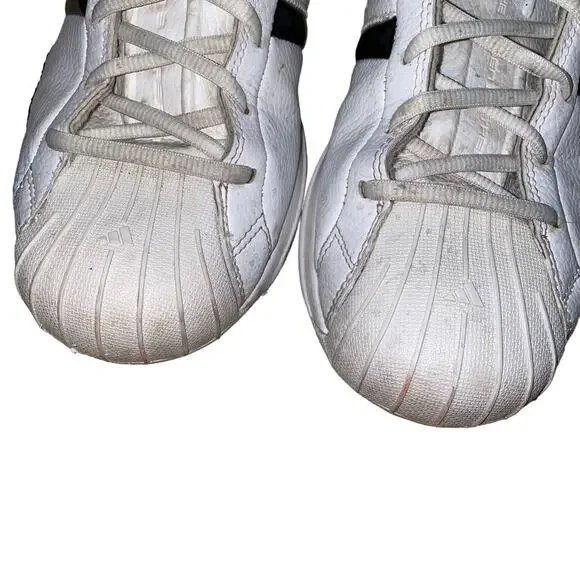 Adidas Men's  'Pro Model 2G' Lace Up Sneakers in Cloud White/Black Size 11.5 - Picture 8 of 9